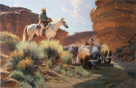 Evening Arrival by artist Bill Anton